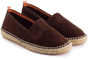 ABARCA Espadrilles Homme en Jute et Cuir Fait à la Main en Espagne. Spartiates d'été confortables et respirantes