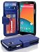 Produktbild LG NEXUS 5 Hülle in BLAU von Cadorabo - Handyhülle mit 3 Kartenfächer für LG NEXUS 5 Case Cover Schutzhülle Etui Tasche Book Klapp Style in NEPTUN BLAU