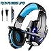 Produktbild Gaming Headset, Topselling Store Over-Ear 3,5 mm Kopfhörer Stirnband Spiel Kopfhörer mit Mikrofon LED-Licht für PC / Tablet / Laptop / PS4 / 360X Box (einige Gerät benötigen Transformator)
