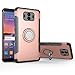 Produktbild Shinyzone Ring Halter Ständer Hülle für Huawei Mate 10 Pro, [Kohlefaser Anti-Rutsch] [Kompatibel mit Magnetischer Autohalterung] Dual Layer TPU + PC Design Schutzhülle für Huawei Mate 10 Pro-Roségold