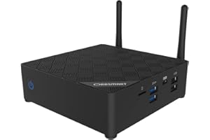 ‎ORBSMART Orbsmart AW-15 Mini-PC Windows 11 Pro 4K Desktop PC | Computer | lüfterlos | lautlos | stromsparend (Intel N100 CPU, 16GB RAM, 256GB SSD, WiFi 6, 2.5 GBit-LAN), Schwarz