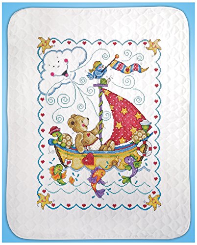 TobinT21770 Sail Away Baby Quilt Stamped Cross Stitch Kit