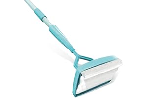 GEHANICO Skirting Board Buddy Baseboard Cleaning Mop with Handle Dustproof Dust Removal Baseboard Buddy Cleaner Household Corner Extendable Microfiber Cleaning Mop