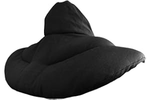 GIRAFFENLAND Cojín cervical térmico con cuello - negro - Almohada térmica cervical con semillas de grosella. Saco caliente y frio con semillas. Cojín de nuca