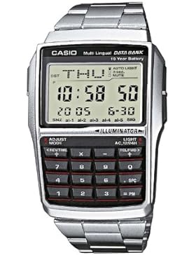 Casio Collection – Unisex-Armbanduhr mit Digital-Display und Edelstahlarmband – DBC-32D-1AES