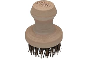 Cadac Spazzola Grill - Setole Palmyra Resistenti al Calore per Superfici di Cottura in Ceramica - Compatibile con Grill in Acciaio, Ghisa e Smaltati - Manico in Legno Durevole