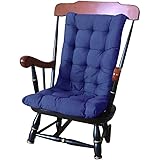 Anemoner High Back Chair Cushion, 120x50x8cm Lounge Chair Cushions with Fixing Bands and Backrest, Thick Soft Foam Garden Chair Seat Pads for Outside Patio Sun Lounger Chair