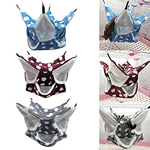 Hamaca Para Mascotas, Hamaca De Hámster Gruesa Y Cálida, Saco De Dormir De Ardilla Colgante De Entrepiso De Tres Capas, Camas Y Lechos Para Animales Pequeños, Loro, Azúcar, Hurón, Ardilla, Rata