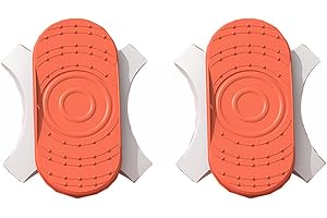 KNAEE Twisting Board, Twisting Waist Disc, Split Type Waist Twisting Disc, Body Shaping Twisting Waist Exercise Machine Cardio Exercise Twist Board, Wobble Fitness Fit Waist Exercise (Orange)
