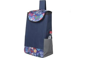 OMKUOSYA Borsa pieghevole for la sostituzione del carrello a mano, borse for carrello di backup for carrello della spesa in tessuto Oxford impermeabile portatile, borsa di ricambio for la spesa riutilizzabile