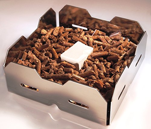 Kamin-Anzündkorb Pelletkorb zum Kaminfeuer machen mit Pellets statt Anzündholz Generation 4.0