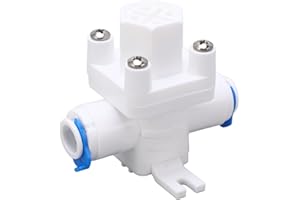 HEEPDD Riduttore di Pressione Acqua, Valvola 3/8" per Filtro Osmosi Inversa con Protezione Integrata per Raccordi a Connessione Rapida for SISTEMA Idrico Residenziale