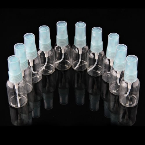 SODIAL (R) 10 x 30ml Blau Clear Kunststoff Make-up Wasser-Spray-Zerstaeuber-Flaschen-Container Pump - 2