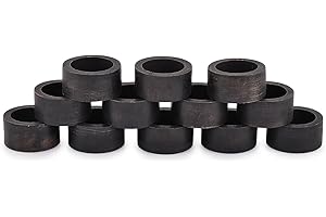 EDHAS Handmade Mango Wood Napkin Ring Set of 12 Decorative Holiday Napkin Rings for Thanksgiving Christmas Table Decoration