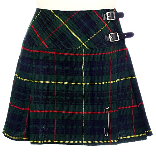 The Scotland Kilt Company Nuevo de Mujer Caza Stewart de Cuadros Escoceses Mini Falda Escocesa Billie Falda Talla 6-22UK - Caza Stewart, 12 UK