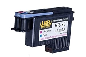 Lucky Bridge Cabezal de impresión HP88 1 pieza C9382A Magent y Cian remanufacturado compatible para HP Officejet con HP Office Jet K5400 L7550 L7580 L7590 L7650 L7680 L7750 L7780 L7790