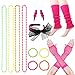 Produktbild AIM Cloudbed 80er Jahre Party Dekoration Neon Halsketten Armbänder 80er Jahre Spitze Stirnband Netzhandschuhe Beinstulpen Neon Ohrringe Fancy Dress Zubehör für Frauen Mädchen