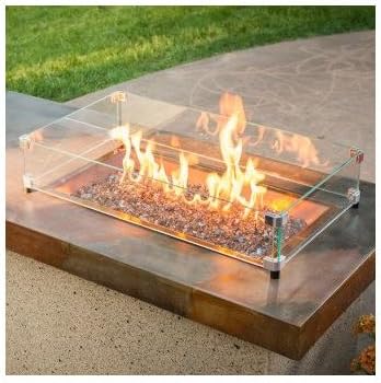 Outdoor Great Room Glass Guard Fencing for CF-1224 Burner