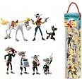 Figurines Lucky Luke Et Les Dalton - Tubo De 7 Personnages Pour Rejouer Les Aventures Du Far West