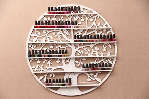 aishn 5 étages Organiseur de rack de rangement Conçu d'écran de Tree Of Life Noir Weiß