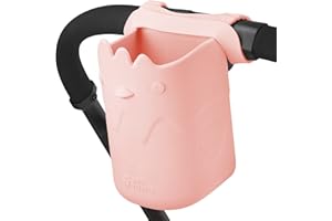 ‎JOYTUTUS JOYTUTUS Universal Kinderwagen Getränkehalter, Fahrrad Flaschhalter, Silikon Telefonhalter Organizer für Kinderwagen, Fahrrad, Laufband, Walker, Boot, Rasen Stühle (Rosa-)