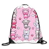 ❤High-Quality Material: Our drawstring Bag is made of 100% Polyester fiber (polyester) , wear-resistant and durable features. So you can wear it as daily bag any time and any where.