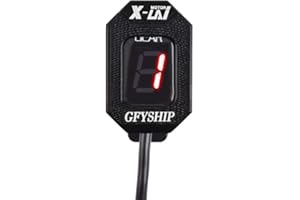 KYN Para Kawasaki Vulcan S 650 2015-2018 Vulcan 900 2006-2018 Vulcan 2000 2008-2011 Indicador LED de marcha de motocicleta 1-6 niveles indicador de luz de cambio de bicicleta (rojo, con Honder)