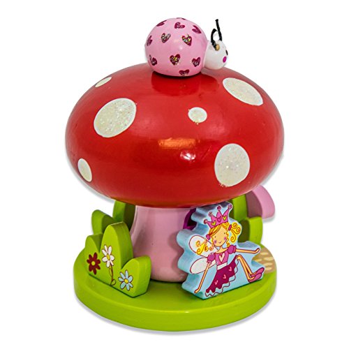 Holz Spieluhr Kinder – Pilz Musikspieluhr – Märchenhafter musikalischer Pilz – Lucy Locket - 5