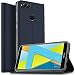 Produktbild Honor 7X Hülle, KuGi Honor 7X Flip Bookstyle Kompletter Schutz Mit Magnetverschluss und Standfunktion Tasche Etui Cover Case Schutzhülle für Huawei Honor 7X Smartphone (Blau)