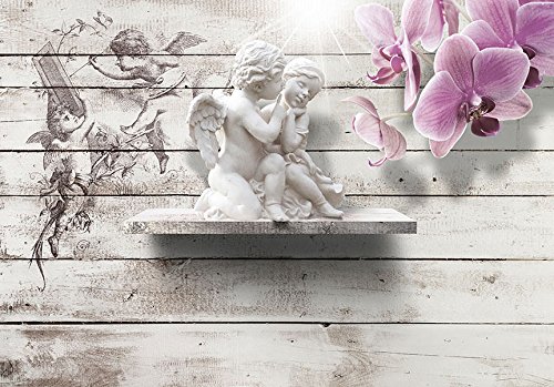 FOTOTAPETE 400×280 cm – VLIES TAPETE PREMIUM – PROFI QUALITÄT – Top moderne Wanddeko – Riesen Wandbild – Top Design Tapete – Neue exklusive Edition mit noch besser Druckauflösung – Deutsches Premium Vlies – Engel Blumen h-A-0044-a-a - 3