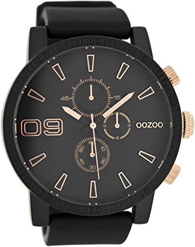 Oozoo Herrenuhr mit Silikonband 50 MM Schwarz/Schwarz C7493 Oozoo Herrenuhr mit Silikonband 50 MM Schwarz/Schwarz C7493