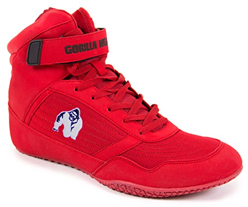 Gorilla Wear Bodybuilding Schuhe High Tops Schwarz und Rot - 3