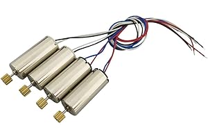 YUNIQUE GREEN-CLEAN-POWER YUNIQUE ITALIA 4 Pezzi Motori Ricambio per RC Droni Quadricotteri JJRC H8C H8D DFD F183 (2 antiorario-2 orario), Colore Argento
