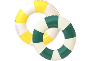 JUNBAOYYDS Anello di nuoto gonfiabile, Anello di Nuoto Gonfiabile Galleggiante Adulti, Vintage a Righe Ciambella Salvagente Gonfiabile, per Galleggiante per bambini adulti