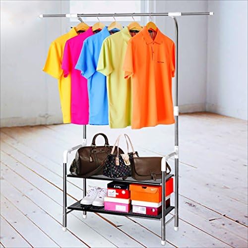 LXSnail Multifunctional hallway Simple coat rack Shoe rack Single pole hanger Floor hanger Indoor racks Coat racks