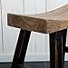 PURISTIC CURVED DESIGN STOOL "NIPPON" wooden side chair | workstool | 19.7" Height | black