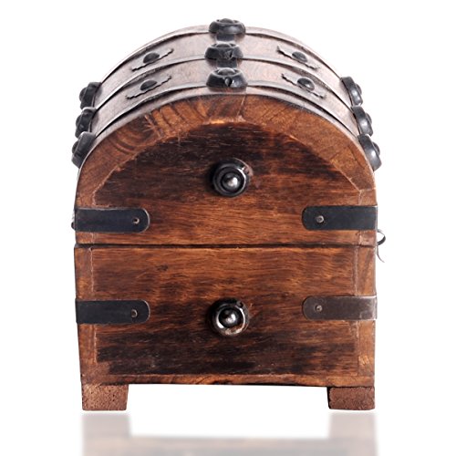 Bauern-kasse Schatz-Truhe Schatz-Kiste aus Holz (Mittel M) - 3