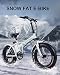 Produktbild 20inch elektrisches fahrrad 500 watt Motor 48V15ah SNOW FAT e-bike falten rahmen versteckte lithium-batterie fett reifen elektrische mountian bike 15ah hidden lithium battery electric mountian bike