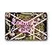 Produktbild dfegyfr Browning Pink Country Girl Flag Camo Camouflage Background Custom Machine Washable Doormat Gate Pad Rug Non-Woven Fabric Top New