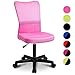 Merax® Drehstuhl Schreibtischstuhl Bürostuhl Kinder Arbeitsstuhl Netz，53x58x97cm Pink