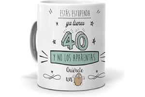 mundohuevo Taza de Cerámica Ya tienes 40 y no los aparentas