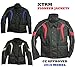 Produktbild MOTORRADJACKE XTRM PIONEER MOTORRAD TOUREN JACKE WASSERDICHT HERREN CORDURA TEXTIL JACKE NEU STIL ALLE FARBEN (L, SCHWARZ/ROT)