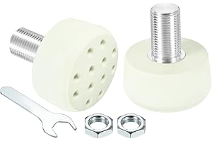 PATIKIL Topes de punta para patines con pernos, bloque de tapones de freno de goma 82A con agujeros para accesorios de patines de ruedas de repuesto