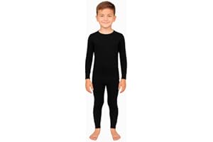 L S U Boys Girls Thermal base layer Set Full Sleeve Top & Bottom Trouser Leggings Unisex winter Underwear Set