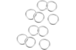 BEDIFFER Uszczelki Korka Spustowego Oleju, 10 Szt. N0138157 Podkładki Filtra 14 Mm Aluminiowa Uszczelka Korka Spustowego do A3 A4 A5 A6 A8 S3 S4 S5 S6 S8 Q3 Q5 Q7 RS7 R32 TT COUPE