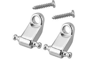 DILWE Retenedor de Cuerda de Guitarra, Diseño con Rodillo y Tornillo para Guitarra Eléctrica, 2PCS Fiable para Bajo, Resistente y Duradero para Profesionales y Aficionados en Grabación y Conciertos