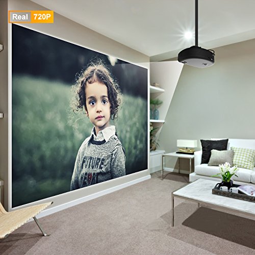 Videoproiettore, Artlii Led Lcd HD Portatile proiettore 3200 Lumen Supporto 1080p Home Cinema Ufficio Riunioni Educazione Presentazione per il iPhone Smartphone Tablet PC Computer Proiettore