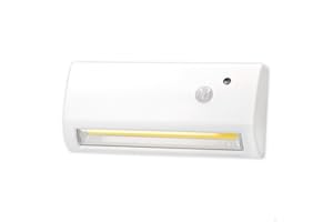AKTIVE - Lampada da Parete LED Esterna Con Sensore di Movimento, 14,5 x 6,5 x 3,5 cm, Impermeabile, a Batteria (4 AA)