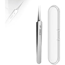 Biglumin Pinzette Aus Edelstahl – Spitze Mitesserentferner, 14 Cm, Für Gesichtsreinigung & Akne