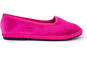 I Love Laura Friulana Donna Velluto Tinta Unita Scarpe Fondo Gomma